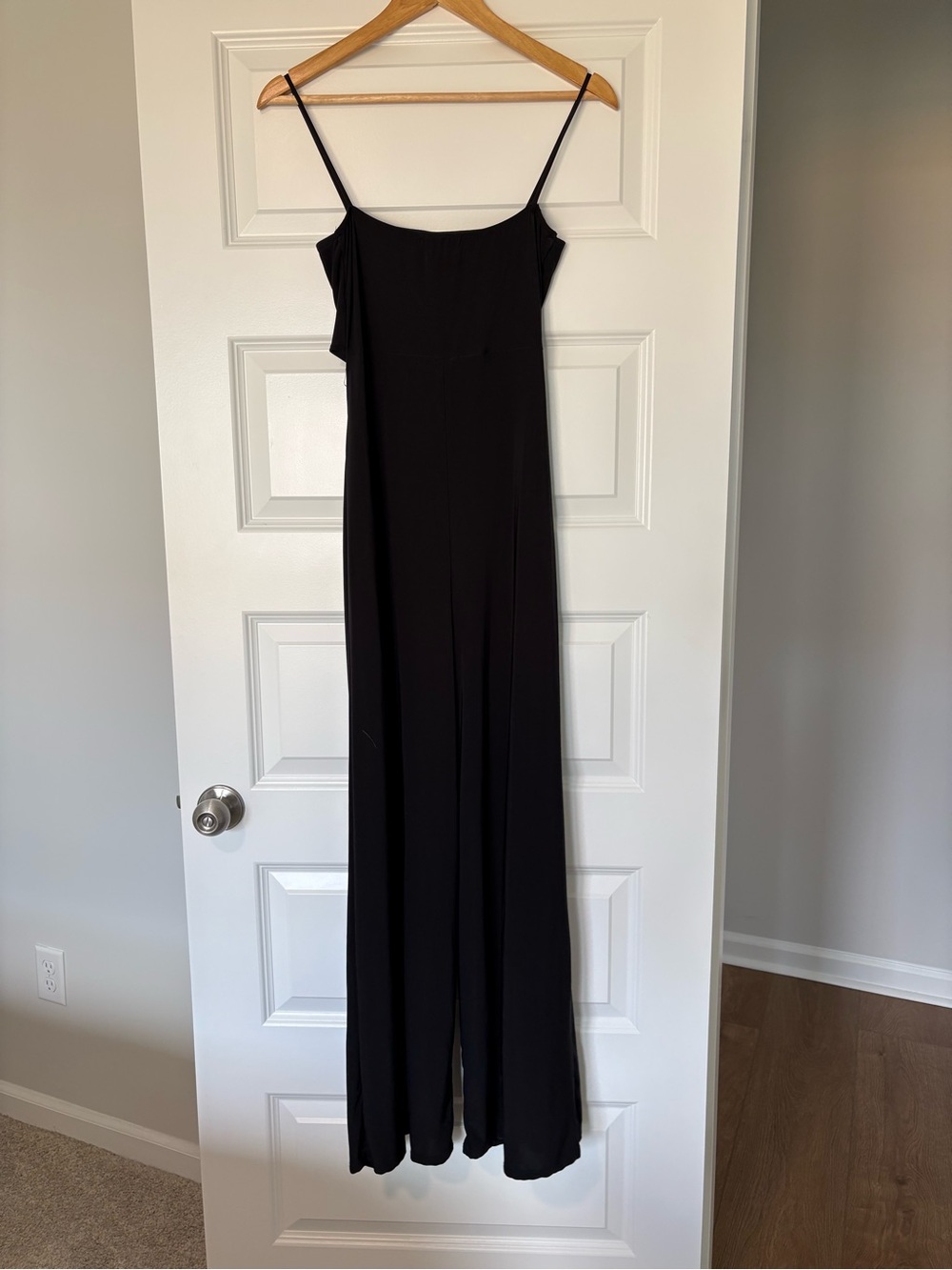 21 Saints Black Spaghetti-Strap Wide-Leg Jumpsuit Size Medium - Picture 6 of 8